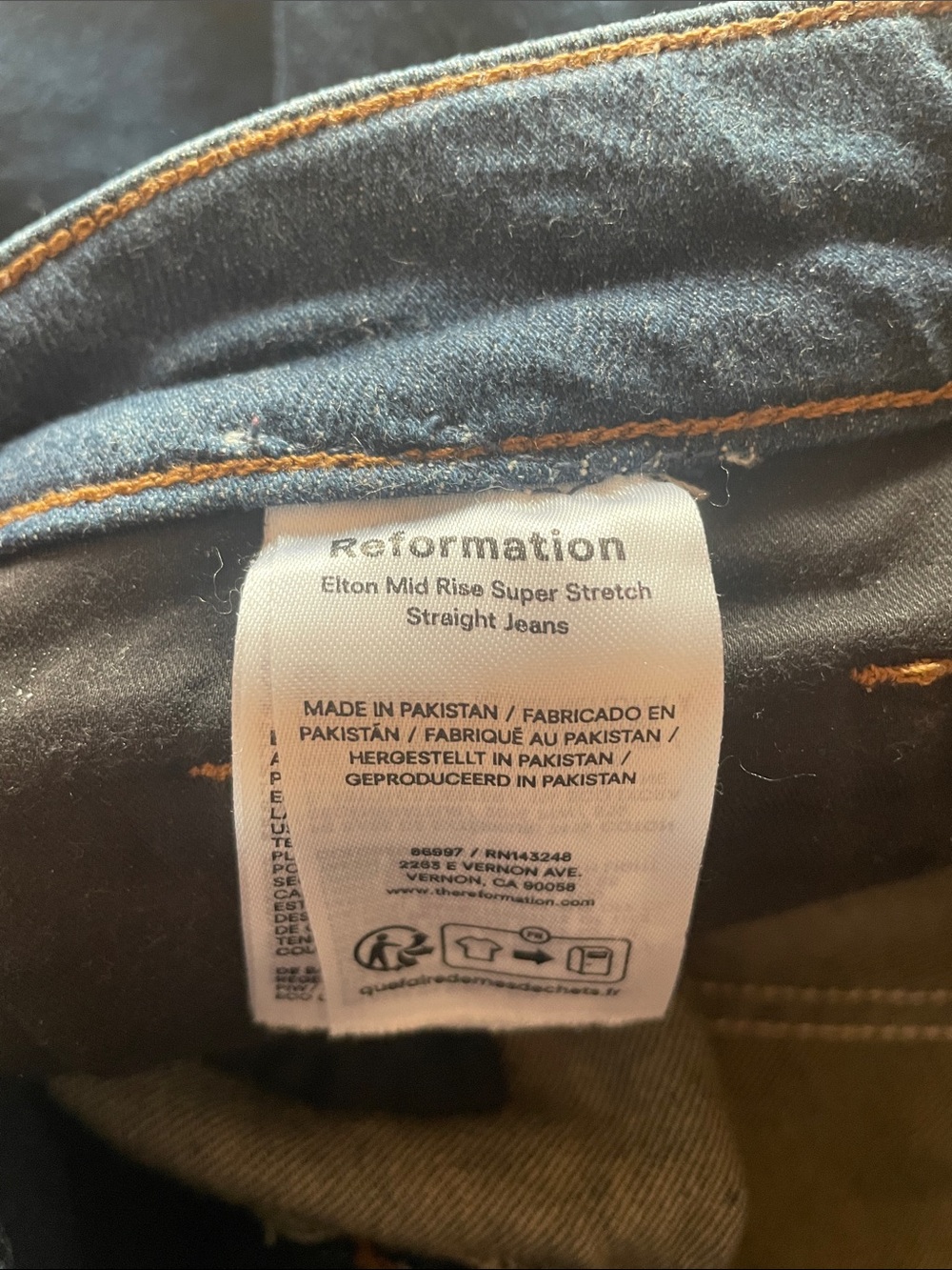 Reformation Elton Straight Leg Jeans - Picture 5 of 8